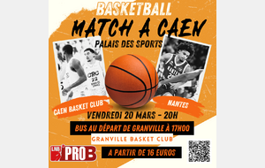 Sortie CBC Pro B – Déplacement à Caen